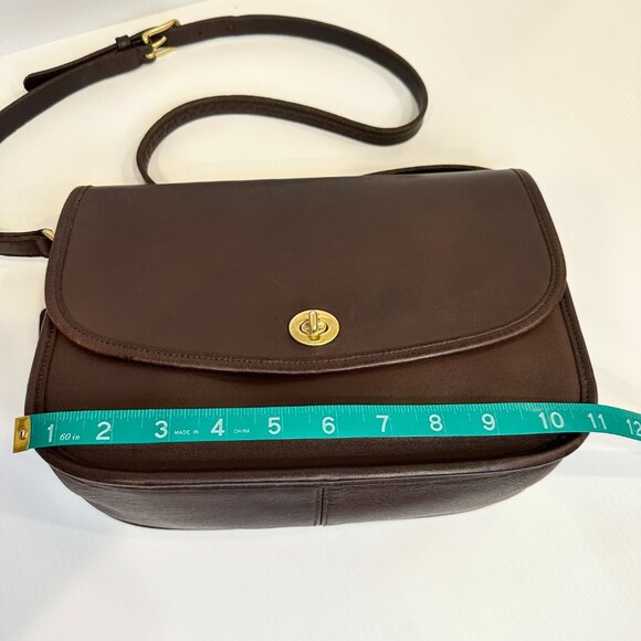 Vintage Coach CITY Bag 9790 Mahogany Crossbody/Shoulder Y2K - Picture 14 of 15